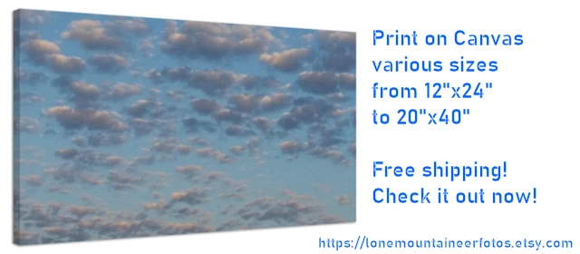 Print on Canvas: Dreamy Skies - Clouds Summersky