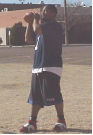 Throwing Progression Drills Standing Right Foot Forward